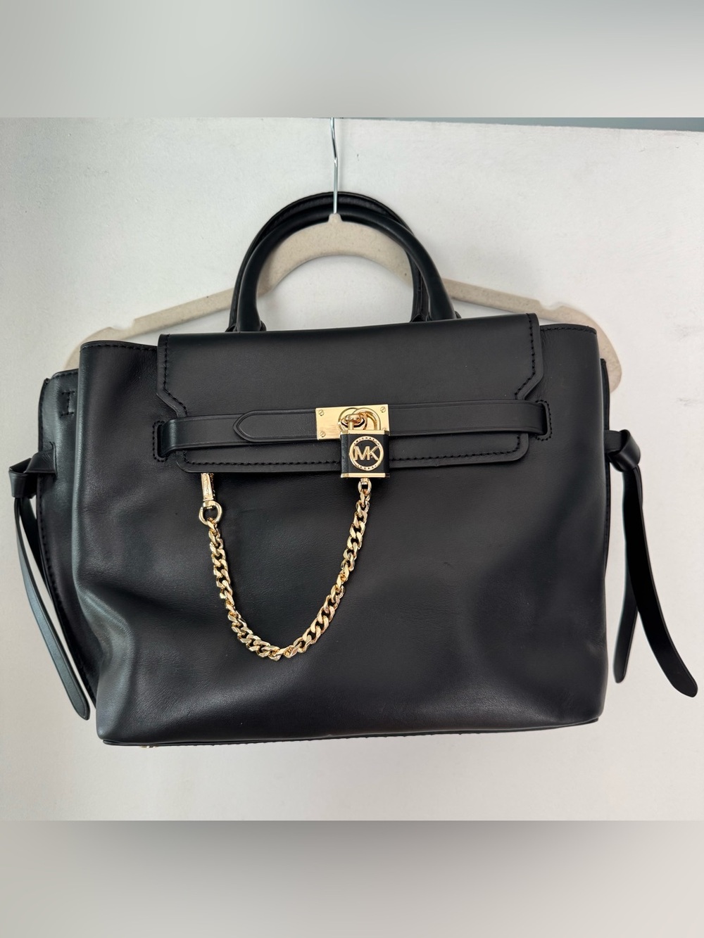Michael Kors Black Hamilton Legacy Large Leather Tote Bag